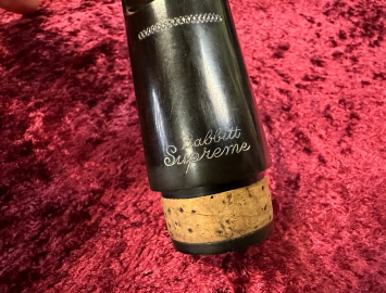 Photo Babbitt Supreme Hard Rubber Bass Clarinet Mouthpiece - Nice Used Condition